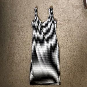 Stripped American apparel low back tank dress